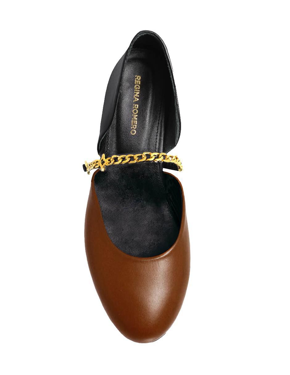 Balerina Naomi de piel para mujer 4