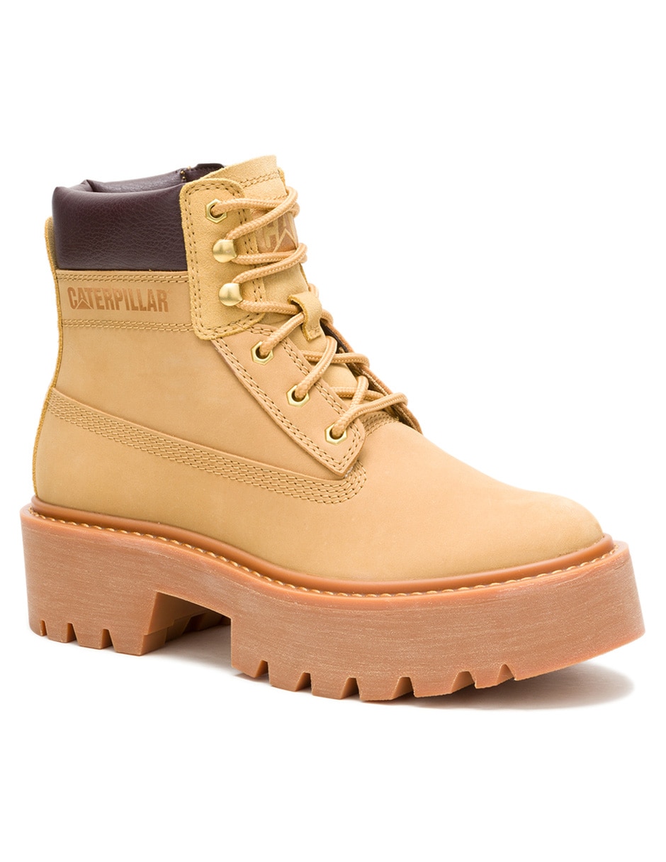 Bota arriba del tobillo de piel para mujer