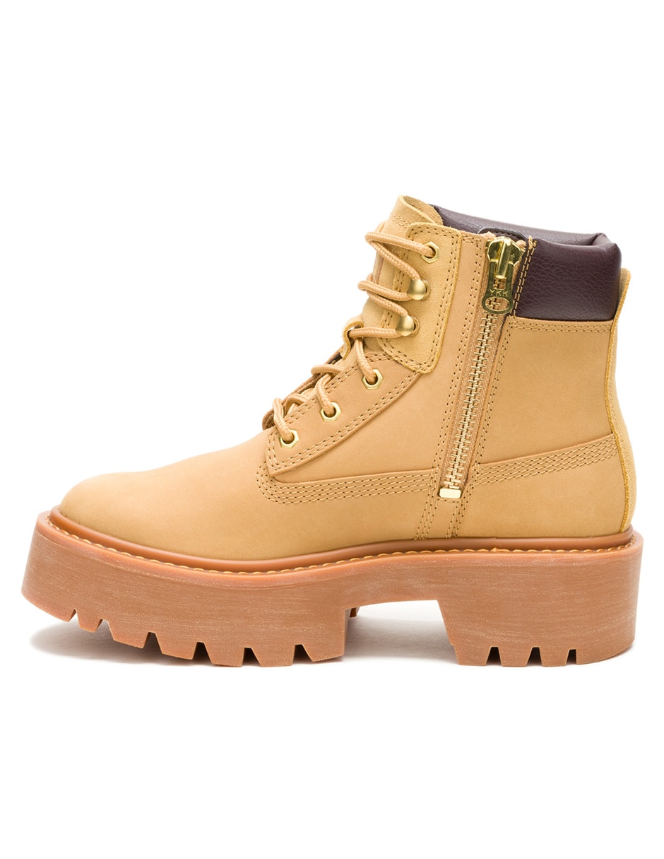 Bota arriba del tobillo de piel para mujer 2