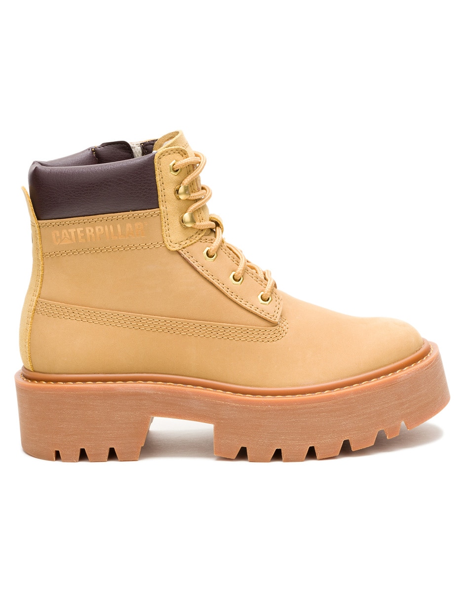 Bota arriba del tobillo de piel para mujer 4