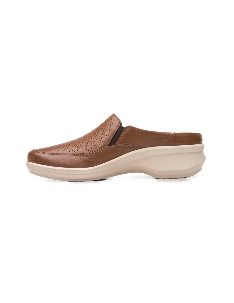 Zueco de piel para mujer 2