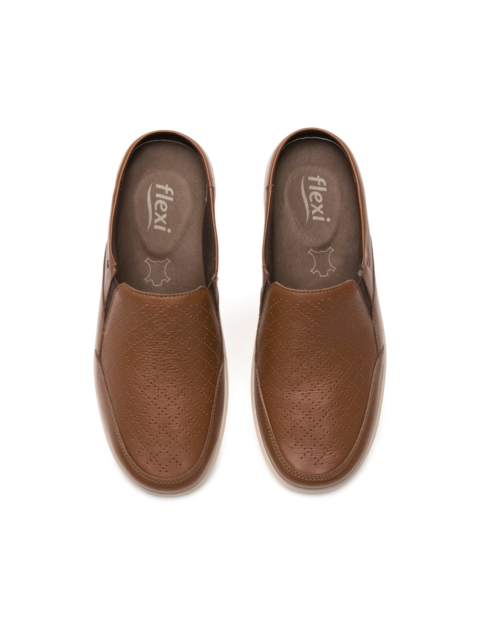 Zueco de piel para mujer 7