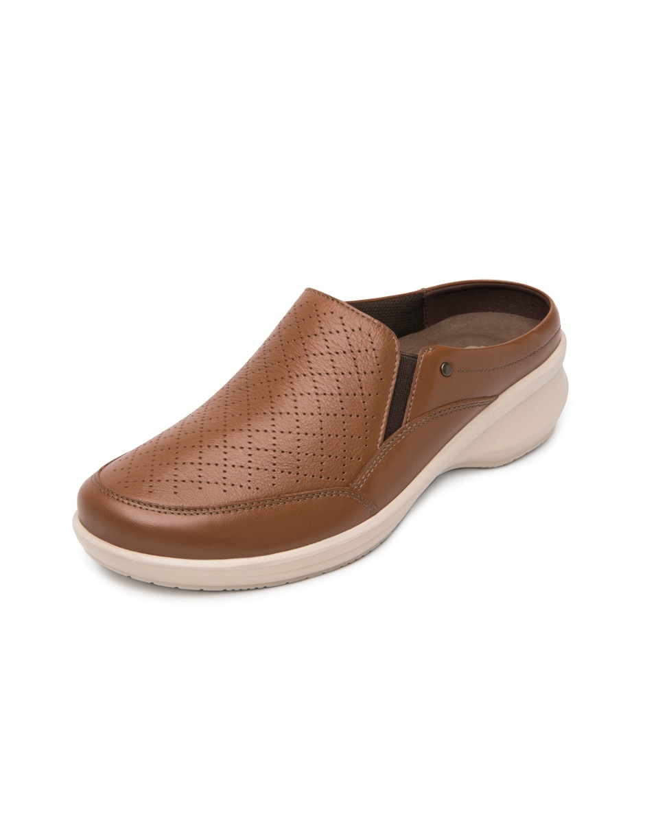 Zueco de piel para mujer 9