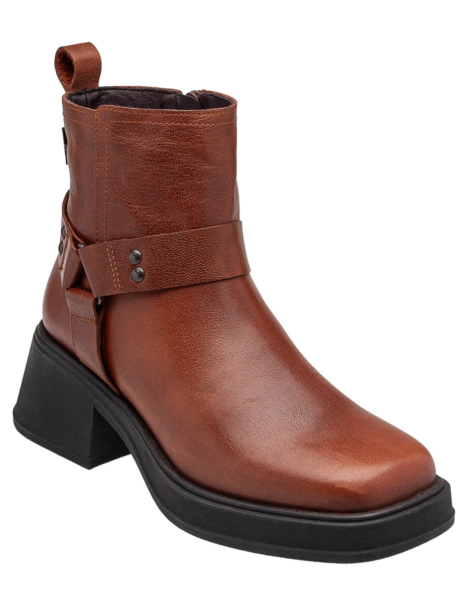 Bota al tobillo Vivien de piel para mujer 2