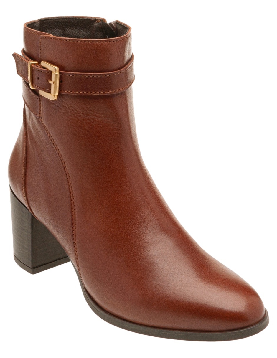 Bota al tobillo Charlotte de piel para mujer 2