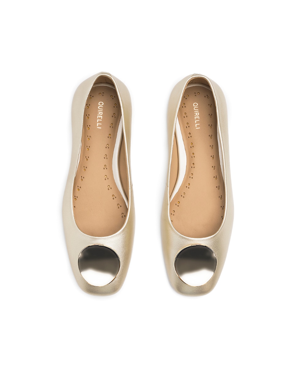 Balerina de piel para mujer 4