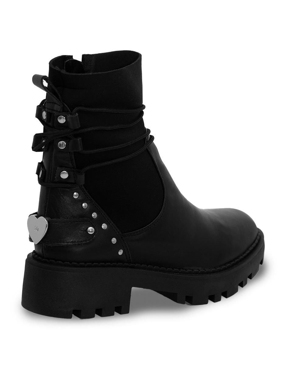 Bota combat arriba del tobillo Best Seller de piel para mujer 2