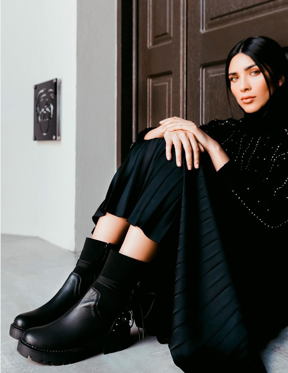 Bota combat arriba del tobillo Best Seller de piel para mujer 5