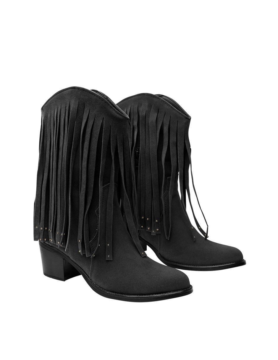 Bota cowboy media pierna para mujer 4
