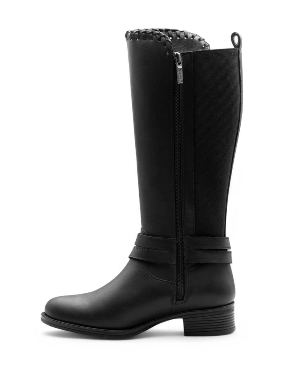 Bota abajo de la rodilla de piel bovino para mujer 3