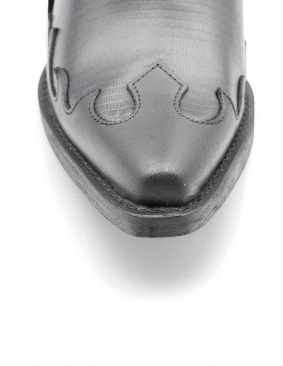Bota Cowboy media pierna de piel bovino para mujer 6