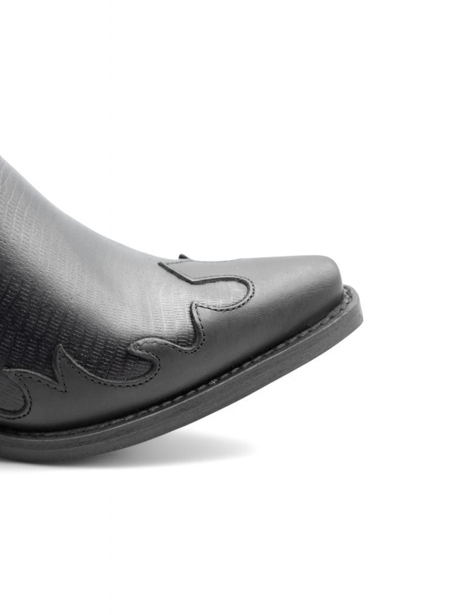 Bota Cowboy media pierna de piel bovino para mujer 2