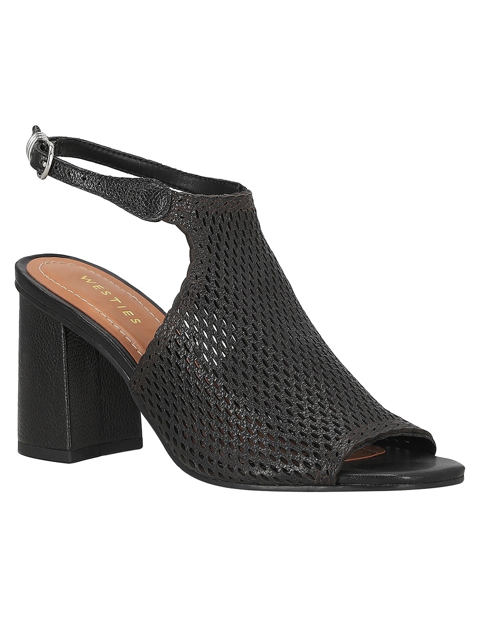 Zapatilla de piel
