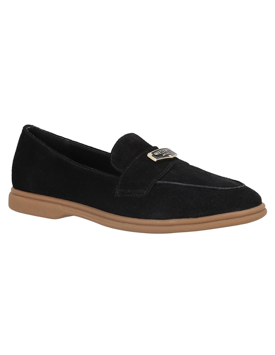 Mocasín de gamuza para mujer