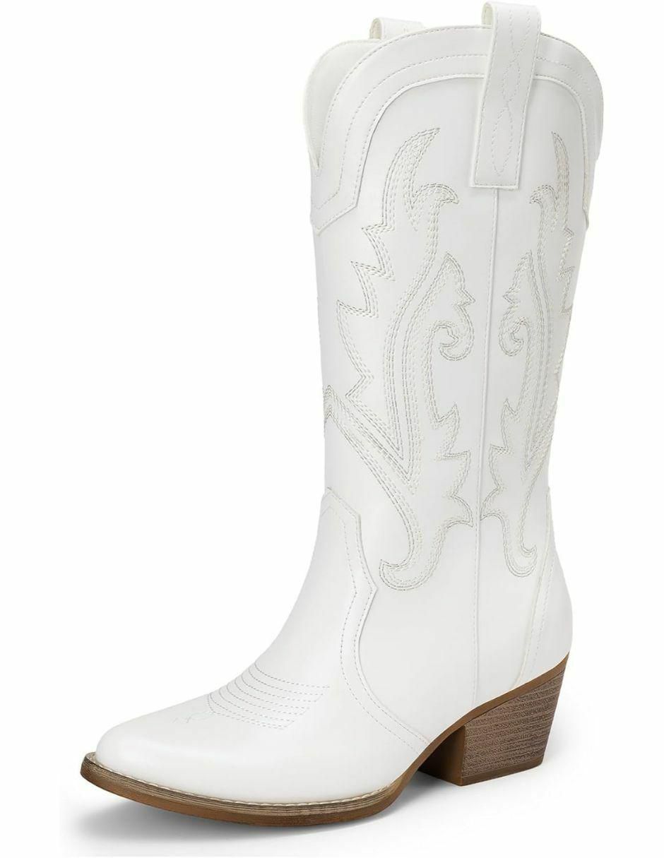 Bota cowboy arriba del tobillo para mujer