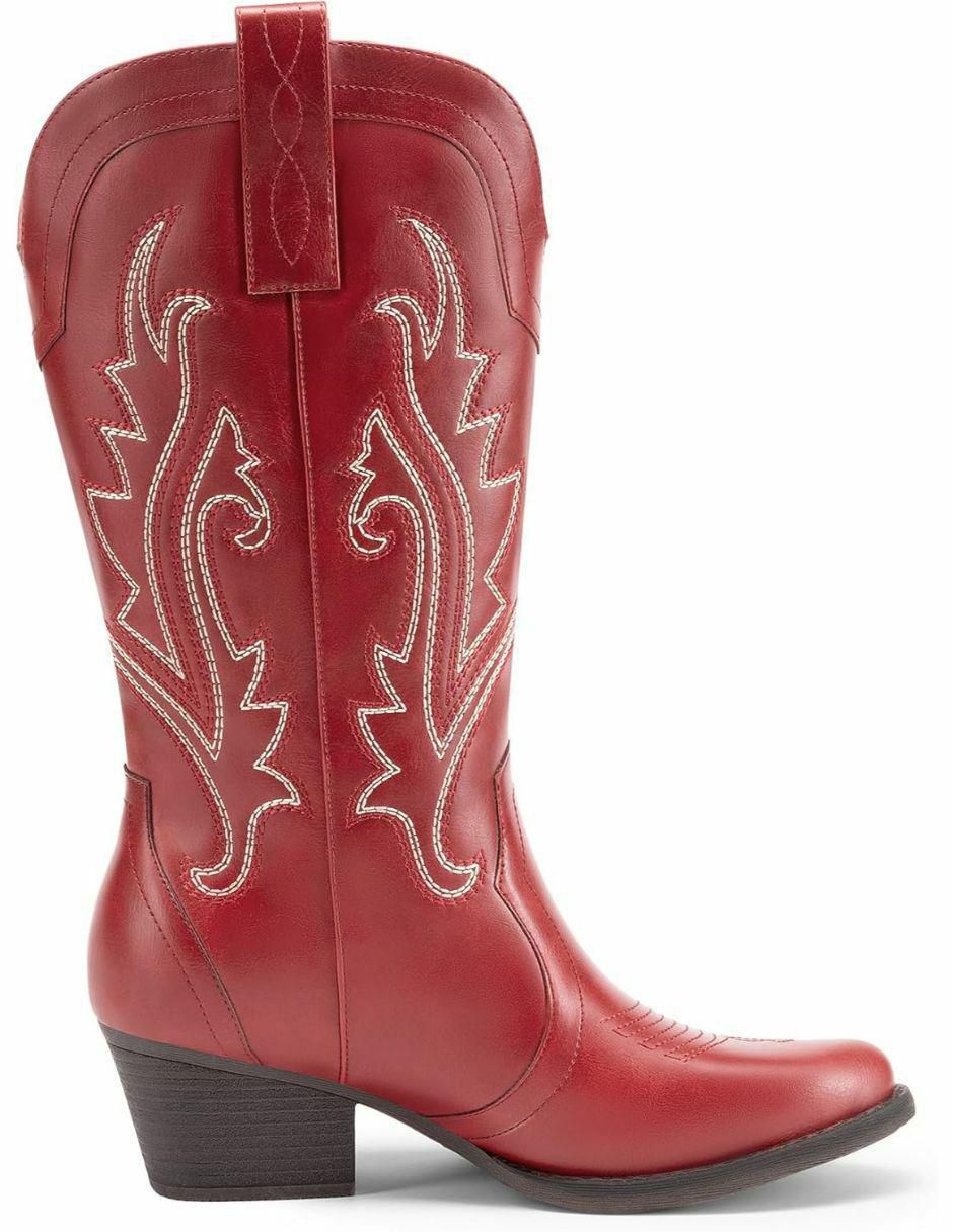 Bota cowboy arriba del tobillo dream paris sin familia o colección "de" piel vegana "para mujer"