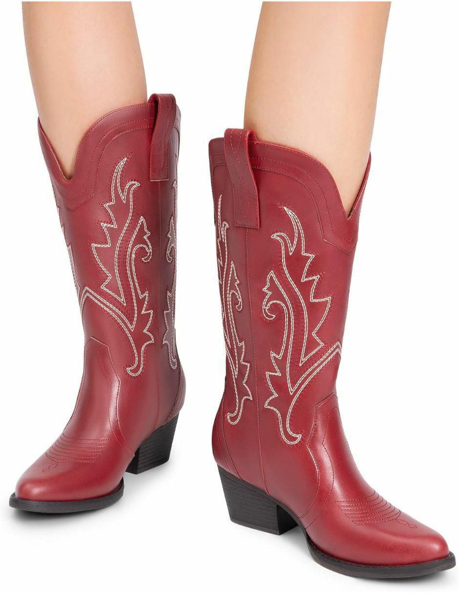 Bota cowboy arriba del tobillo dream paris sin familia o colección "de" piel vegana "para mujer"