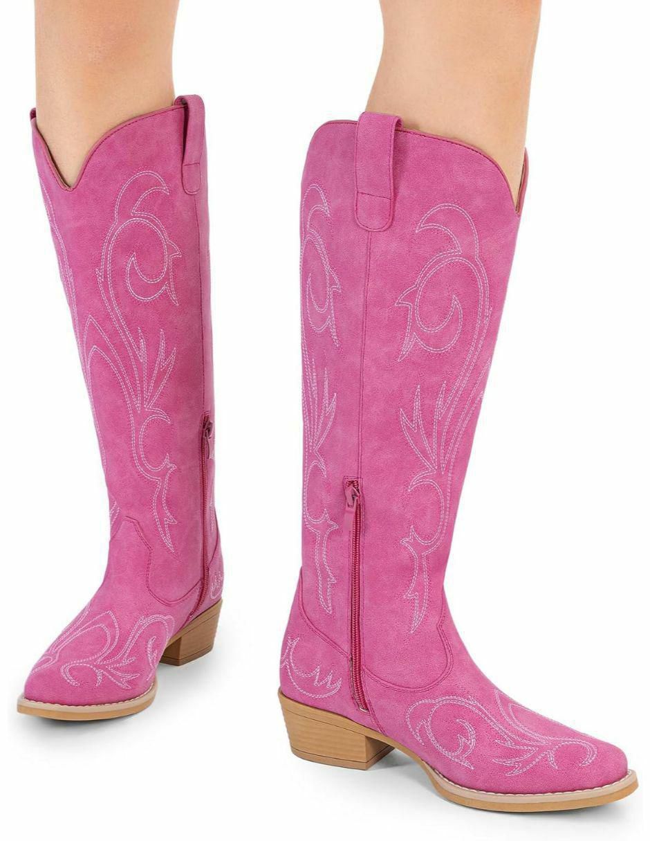 Bota cowboy arriba del tobillo para mujer 4