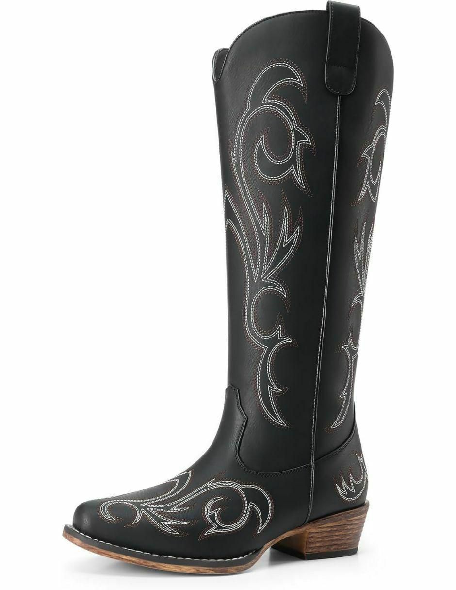Bota cowboy arriba del tobillo para mujer