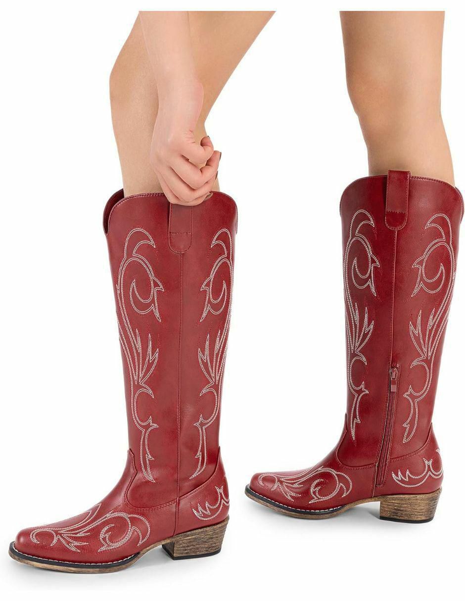 Bota cowboy arriba del tobillo dream paris sin familia o colección "de" piel vegana "para mujer"