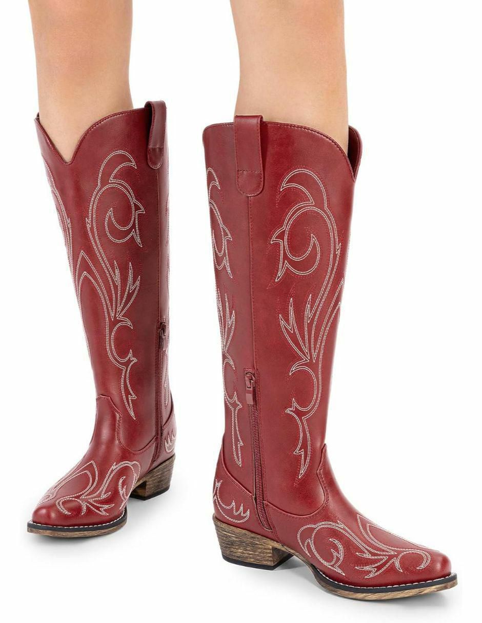 Bota cowboy arriba del tobillo dream paris sin familia o colección "de" piel vegana "para mujer"