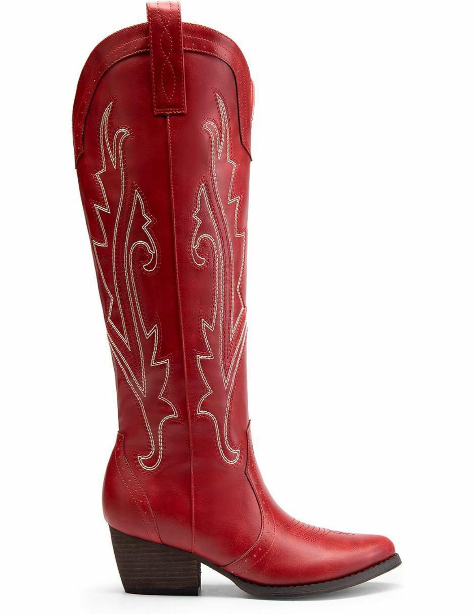 Bota cowboy arriba del tobillo dream paris sin familia o colección "de" piel vegana "para mujer"