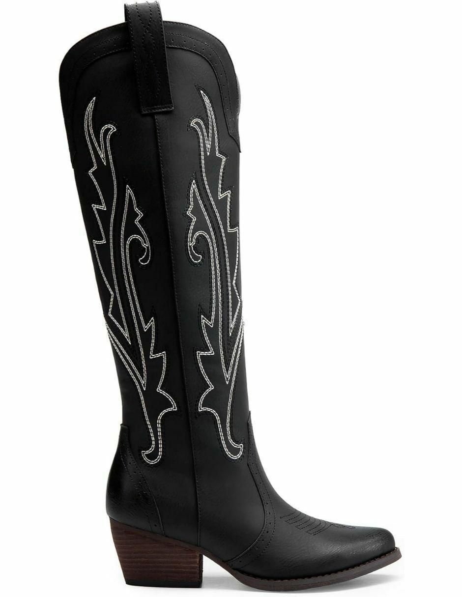 Bota cowboy arriba del tobillo para mujer 4