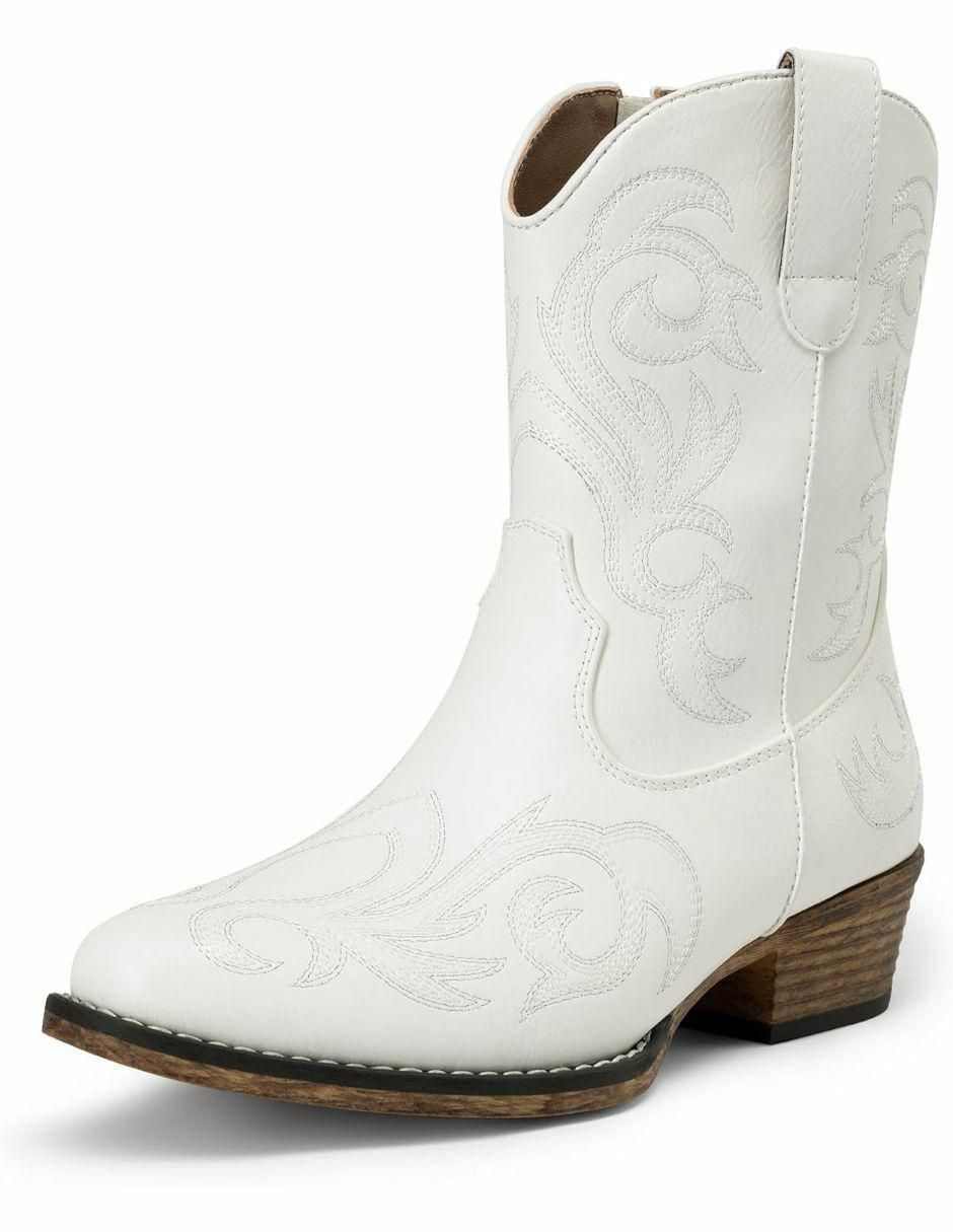 Bota cowboy arriba del tobillo para mujer