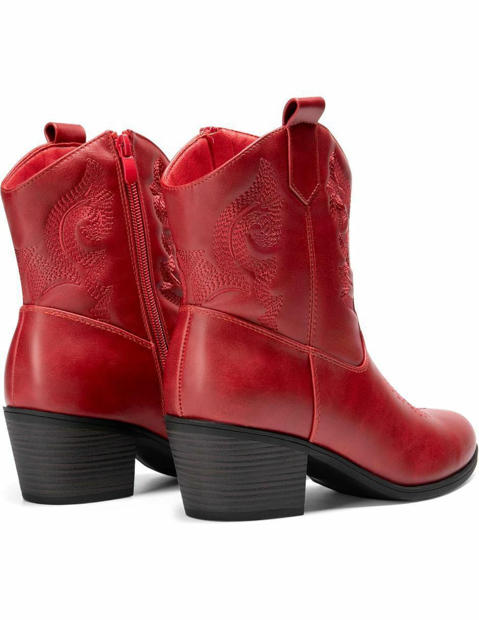 Bota cowboy arriba del tobillo dream paris sin familia o colección "de" piel vegana "para mujer"