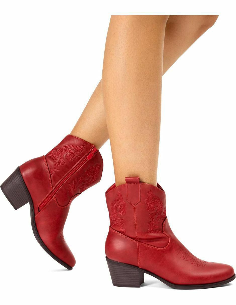 Bota cowboy arriba del tobillo dream paris sin familia o colección "de" piel vegana "para mujer"