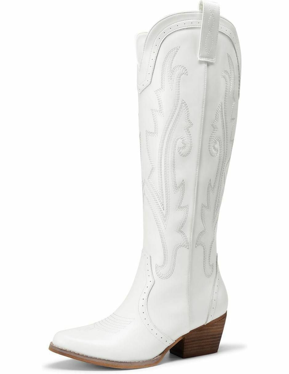 Bota cowboy arriba del tobillo para mujer