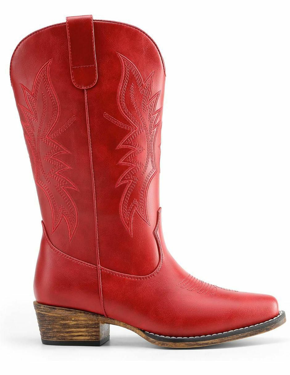 Bota cowboy media pierna dream paris sin familia o colección "de" piel vegana "para mujer"