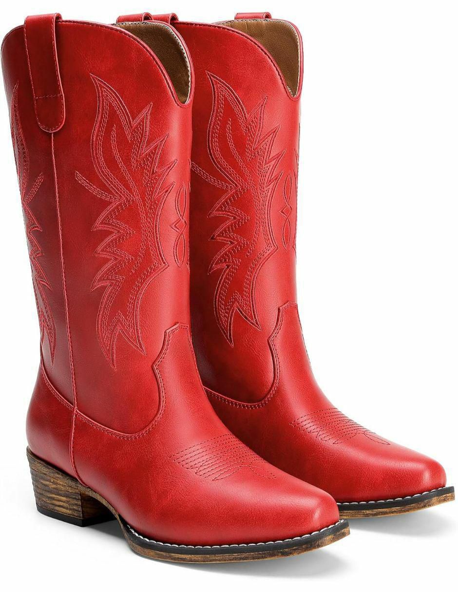Bota cowboy media pierna dream paris sin familia o colección "de" piel vegana "para mujer"