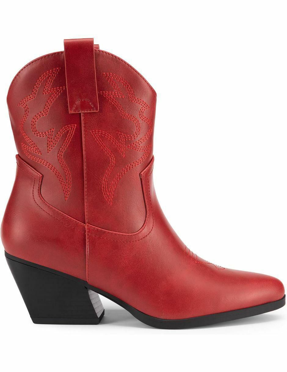 Bota cowboy arriba del tobillo dream paris sin familia o colección "de" piel vegana "para mujer"