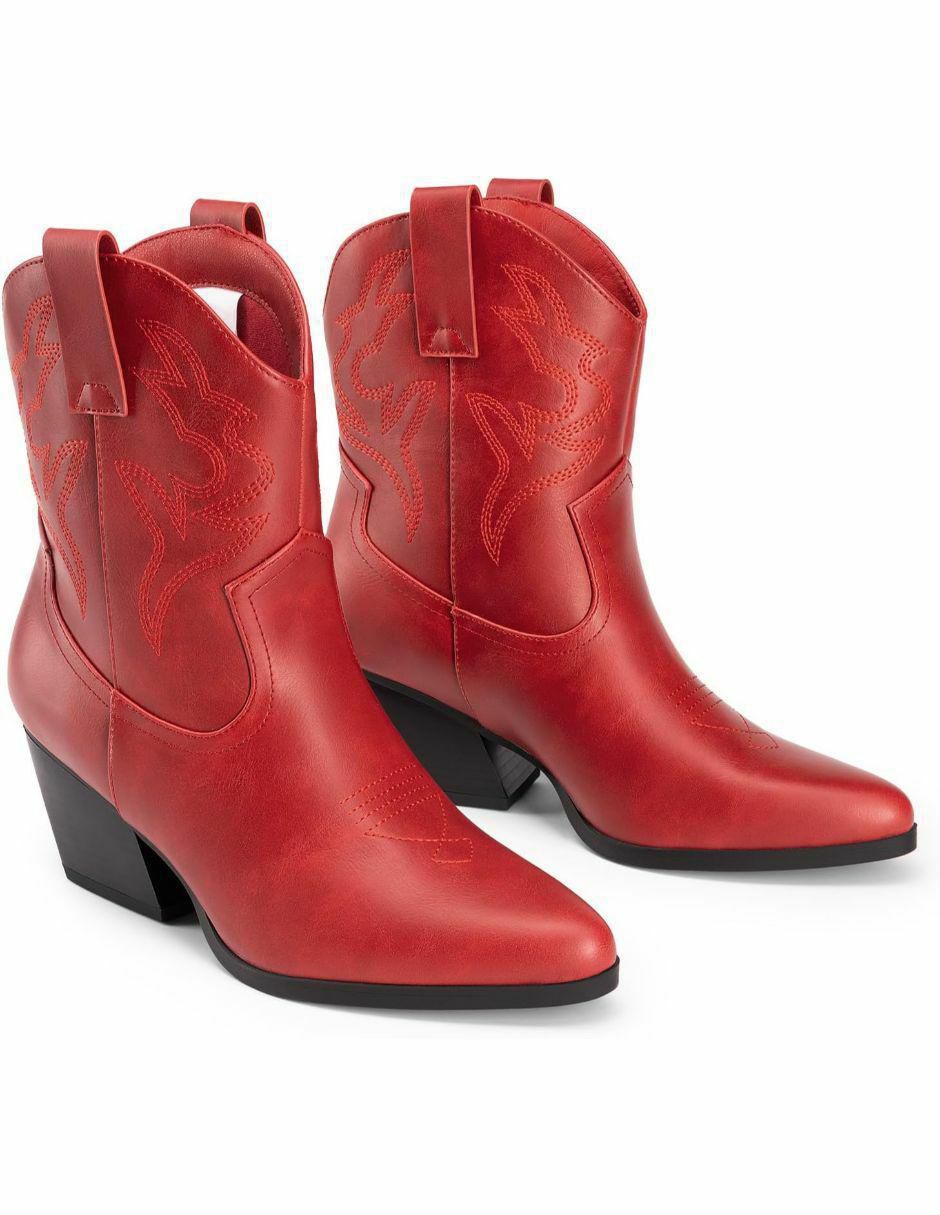 Bota cowboy arriba del tobillo dream paris sin familia o colección "de" piel vegana "para mujer"