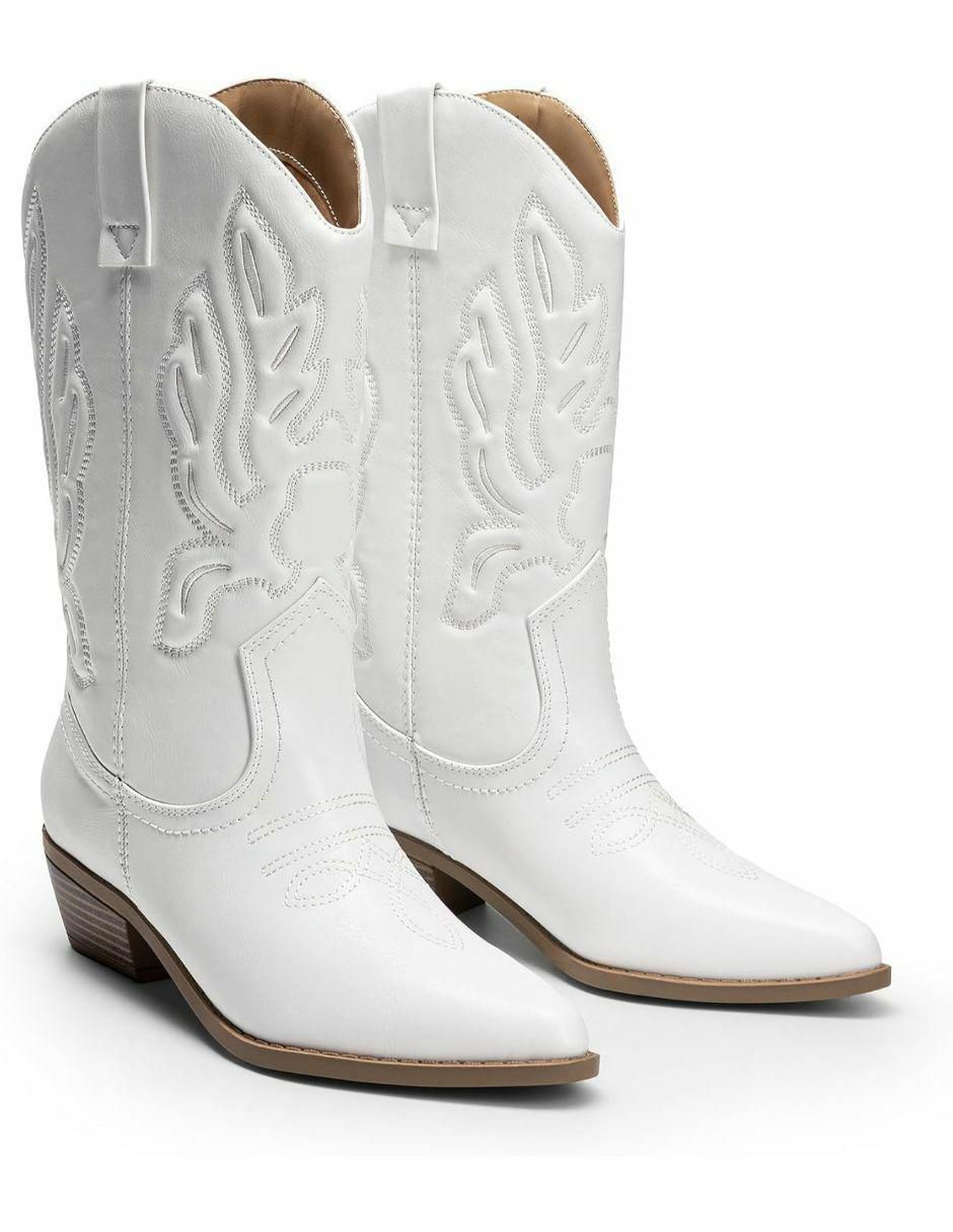 Bota cowboy arriba del tobillo para mujer 2