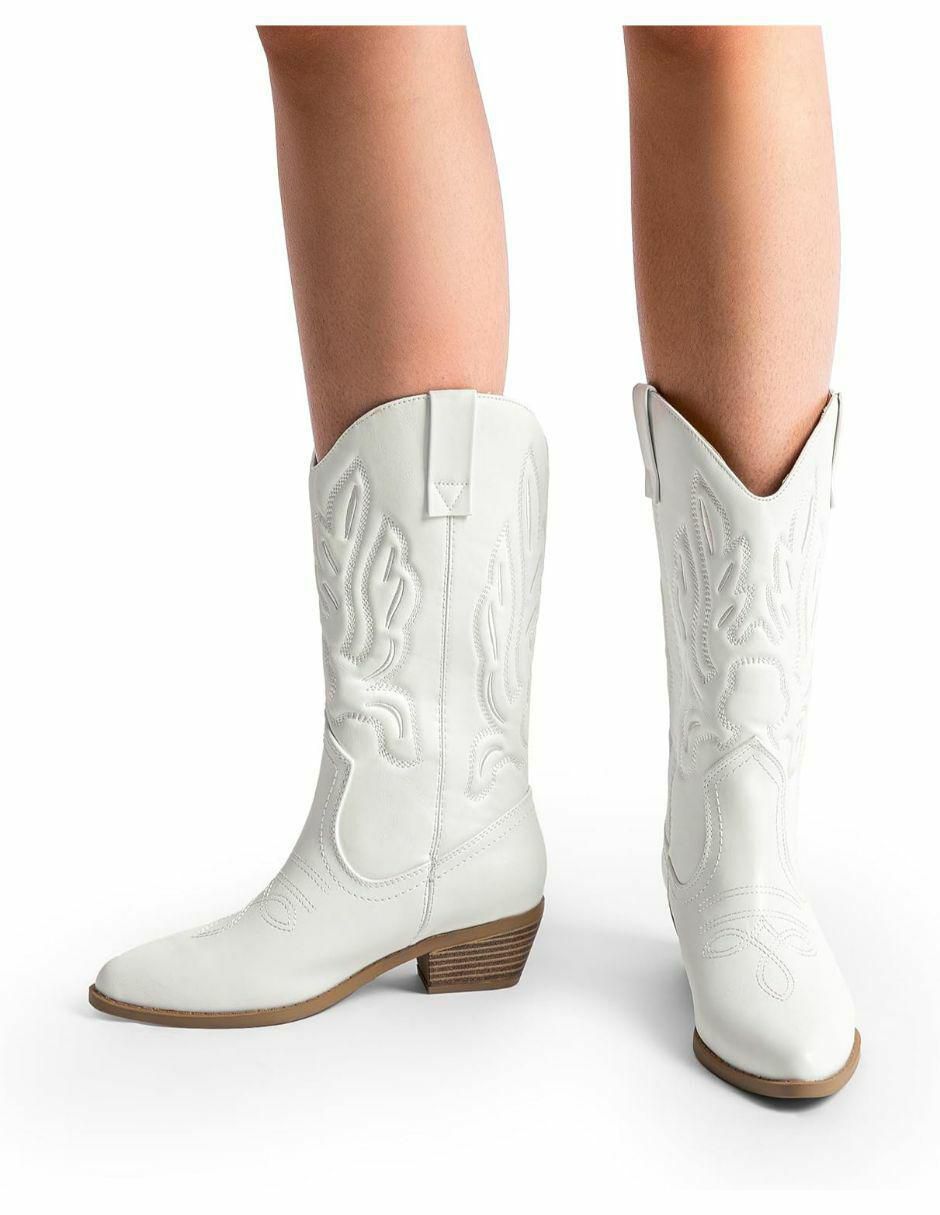 Bota cowboy arriba del tobillo para mujer 4