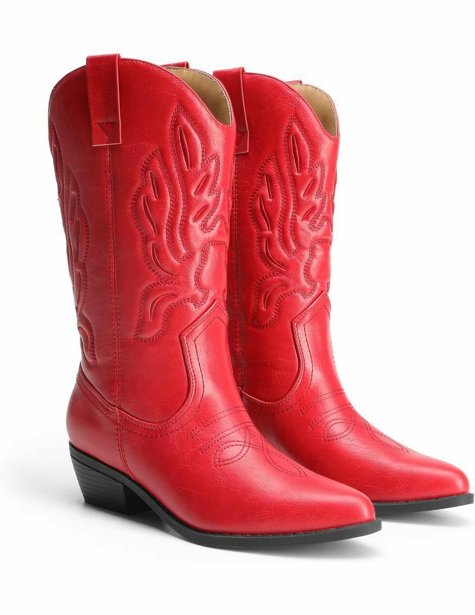 Bota cowboy arriba del tobillo para mujer 2