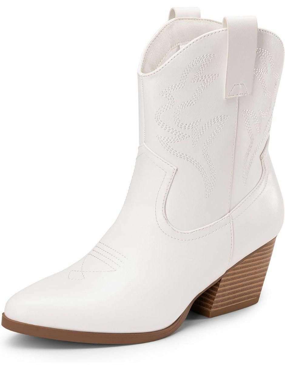 Bota cowboy arriba del tobillo para mujer