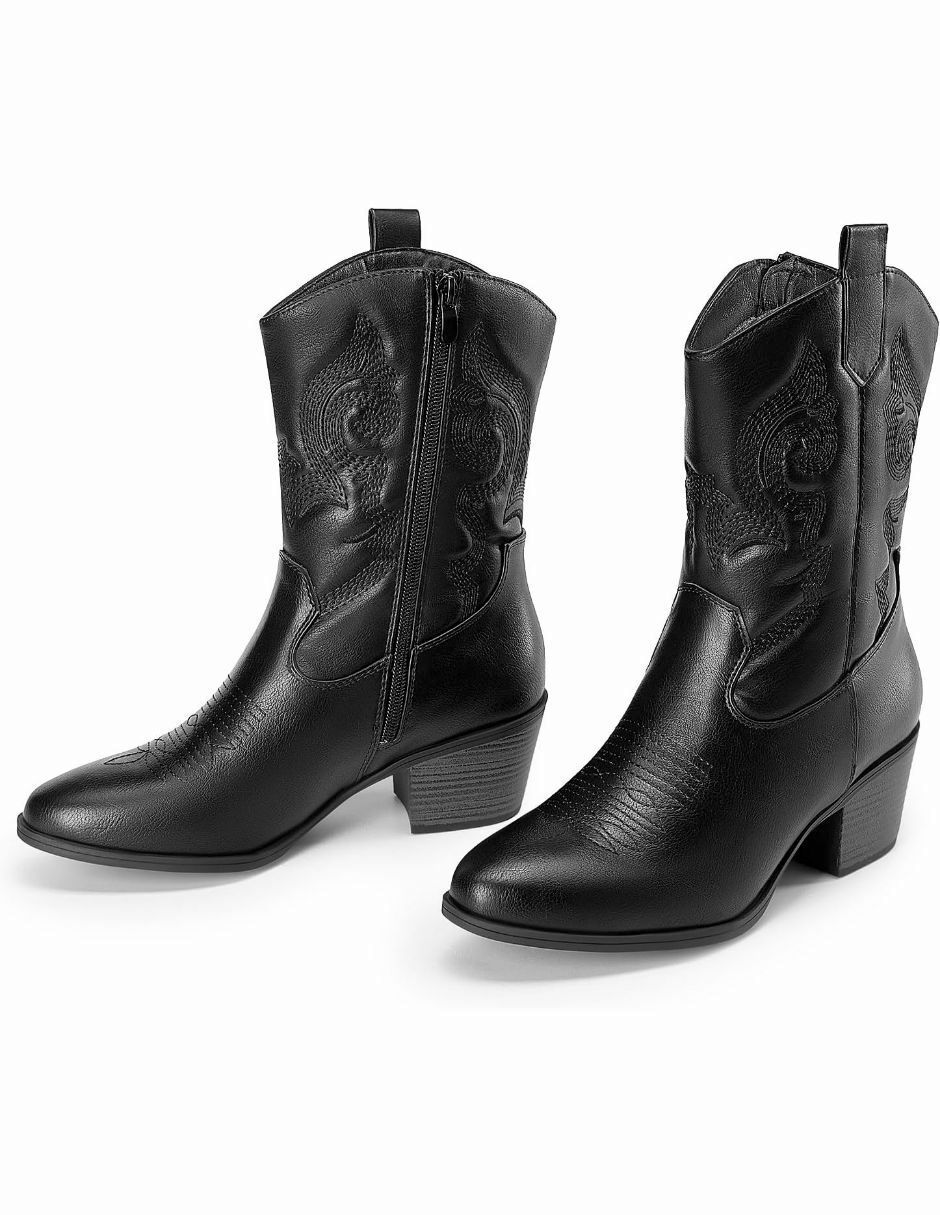Bota cowboy arriba del tobillo dream paris sin familia o colección "de" piel vegana "para mujer"
