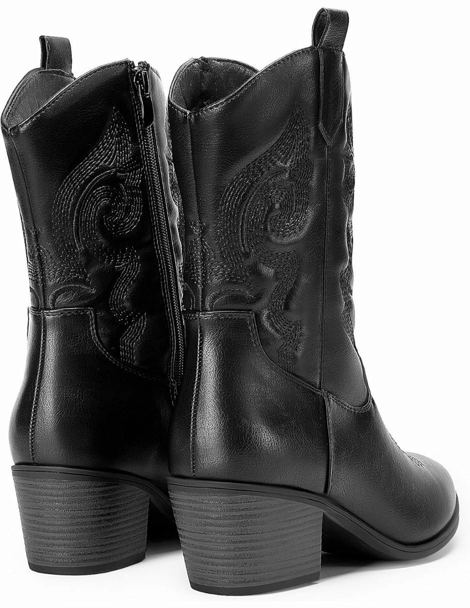 Bota cowboy arriba del tobillo dream paris sin familia o colección "de" piel vegana "para mujer"