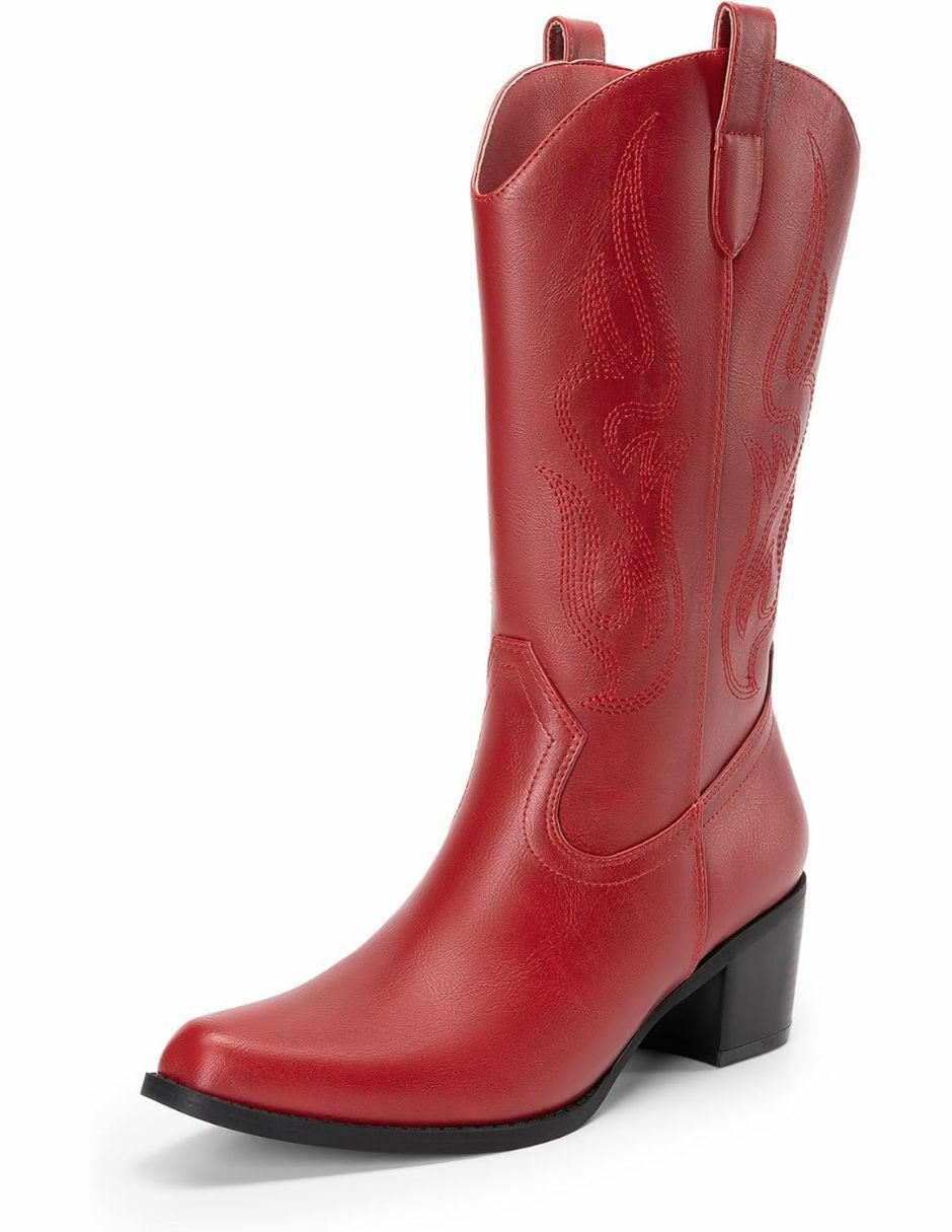Bota cowboy arriba del tobillo dream paris sin familia o colección "de" piel vegana "para mujer"