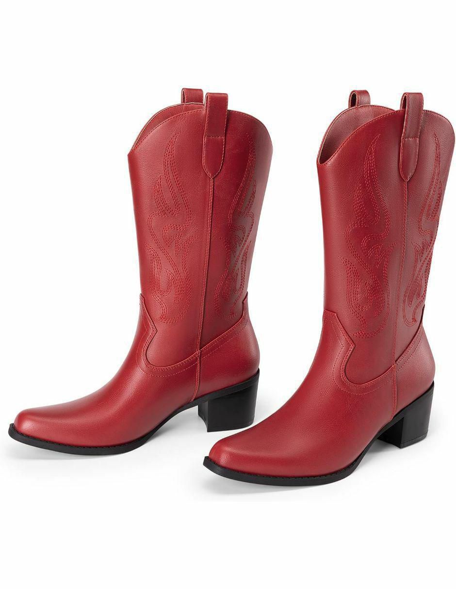 Bota cowboy arriba del tobillo dream paris sin familia o colección "de" piel vegana "para mujer"