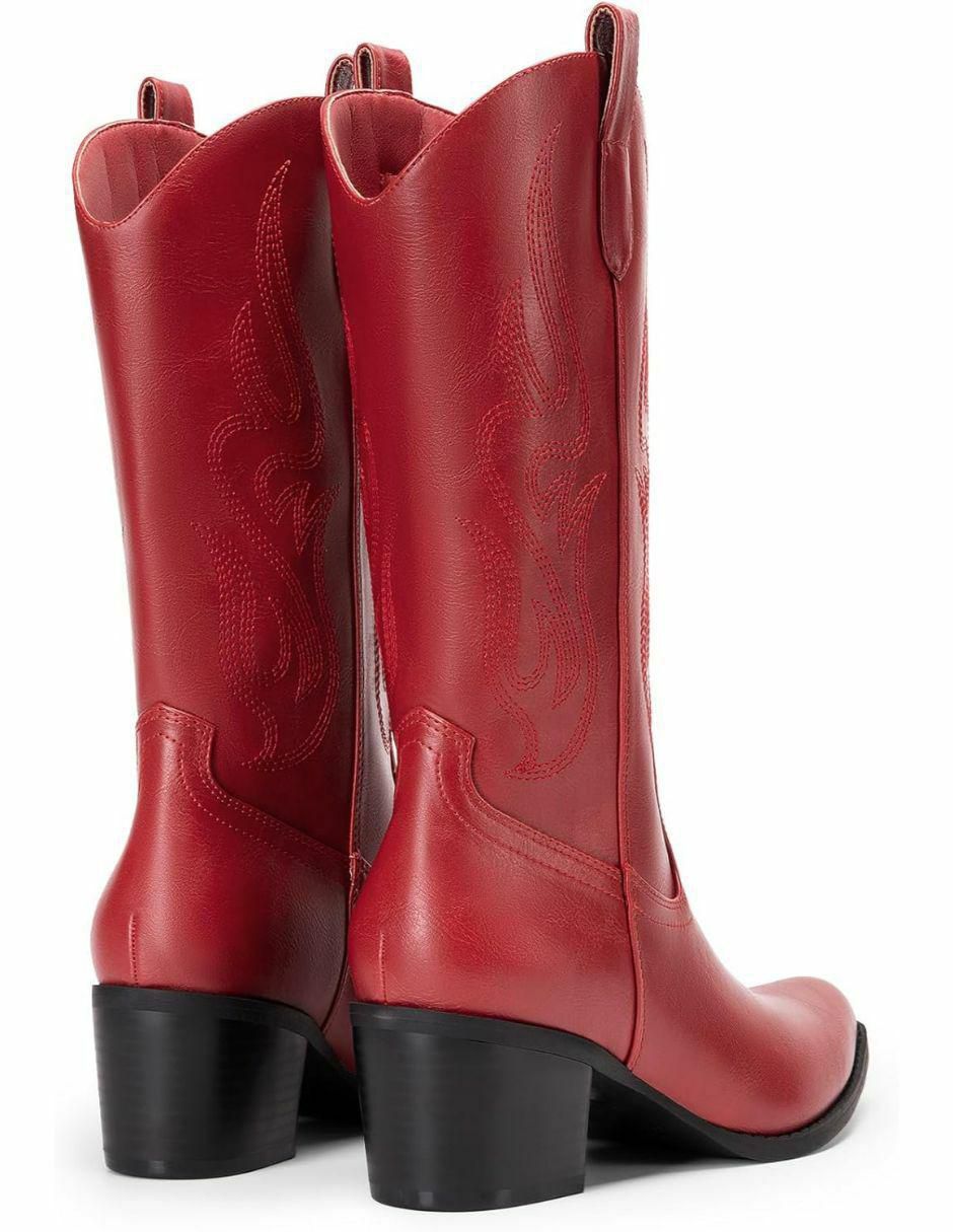 Bota cowboy arriba del tobillo dream paris sin familia o colección "de" piel vegana "para mujer"