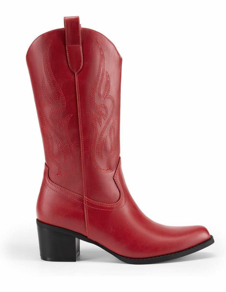 Bota cowboy arriba del tobillo dream paris sin familia o colección "de" piel vegana "para mujer"