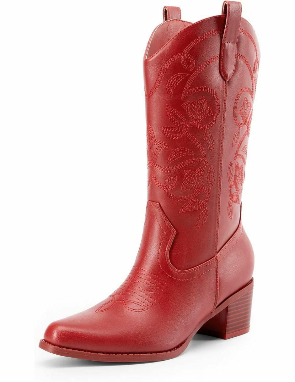 Bota cowboy arriba del tobillo dream paris sin familia o colección "de" piel vegana "para mujer"
