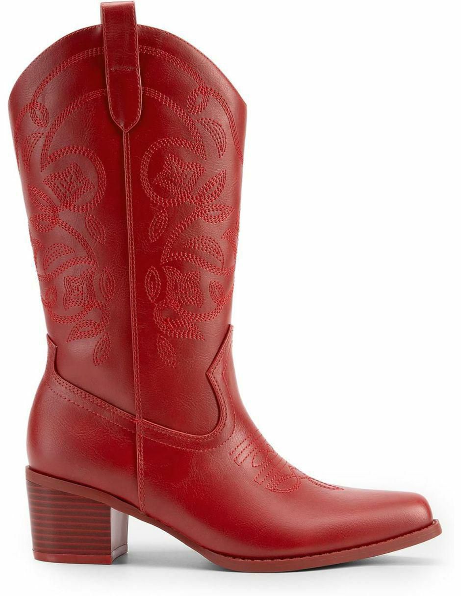 Bota cowboy arriba del tobillo dream paris sin familia o colección "de" piel vegana "para mujer"