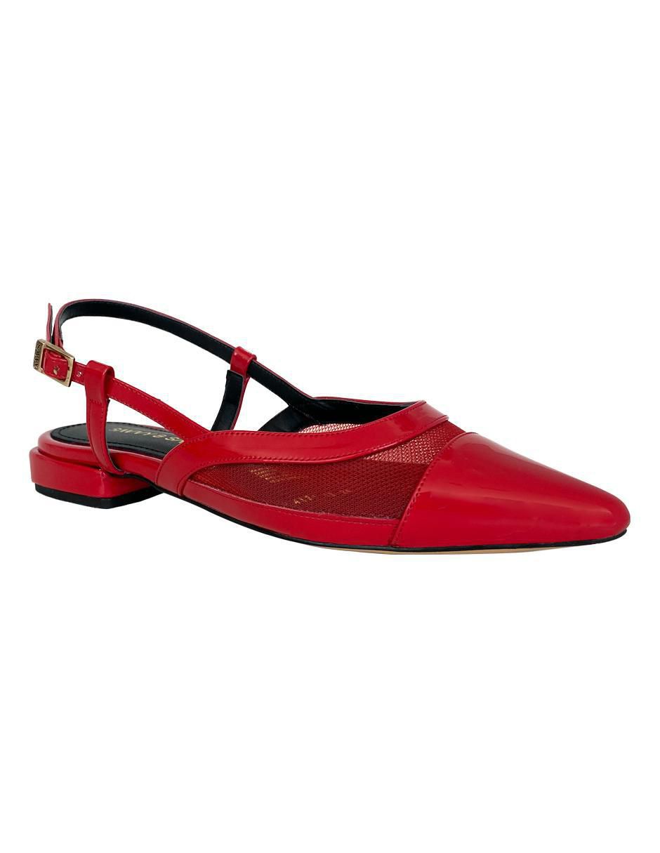 Balerina de piel para mujer