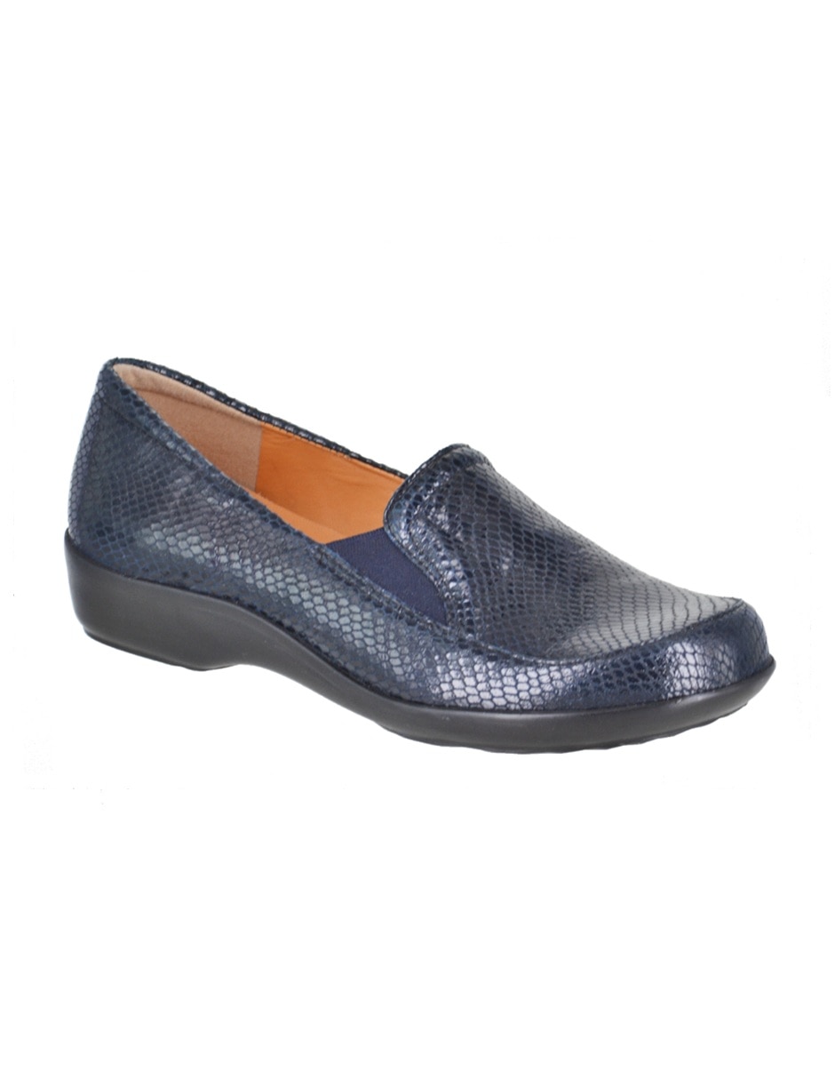 Mocasín de piel para mujer