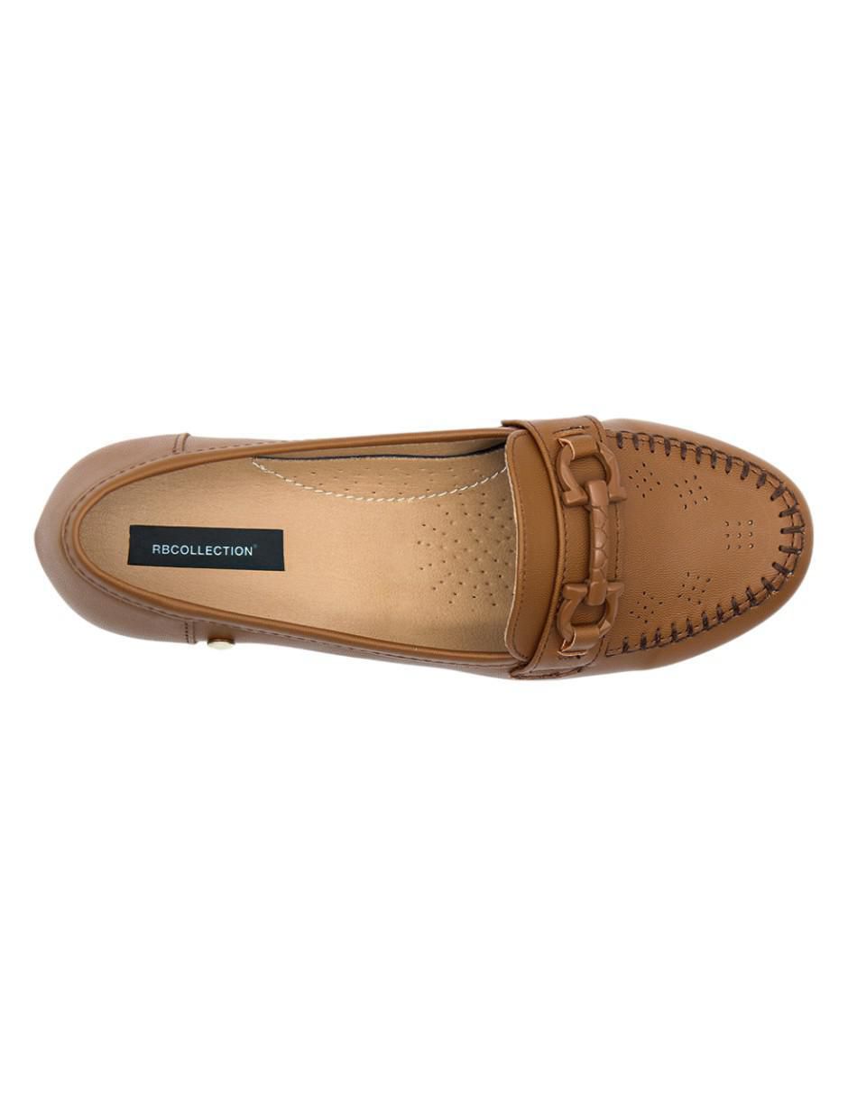 Mocasín Rbvegano de piel para mujer 4